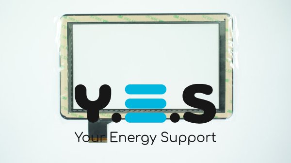 Тачскрин 166-T 9" чорний, 235×144/198×115 мм, 50 pin (сенсорне скло)