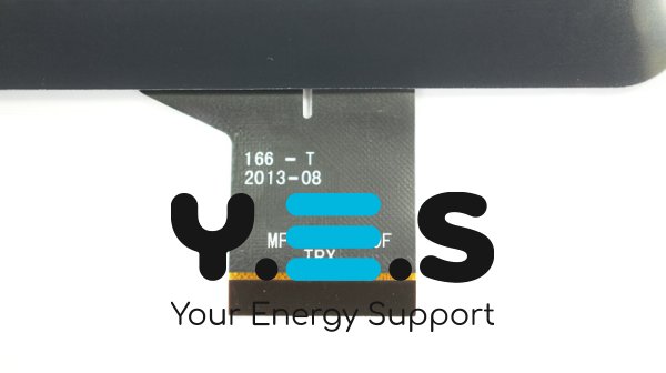 Тачскрин 166-T 9" чорний, 235×144/198×115 мм, 50 pin (сенсорне скло)