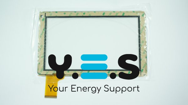 Тачскрін (сенсорне скло) TPT-090-254 9" 232×141/197×112 мм, 50 pin, білий