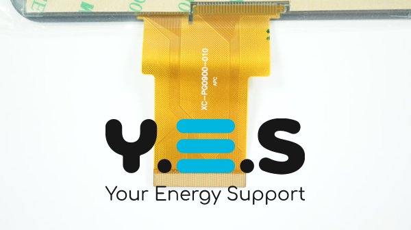 Сенсорне скло (тачскрін) XC-PG0900-010 9" 233×141 мм, 50 pin, біле