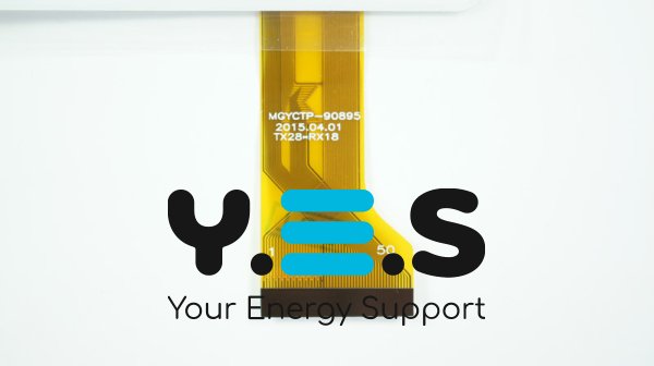 Тачскрін (сенсорне скло) MGYCTP-90895 9" 222×156 мм, 50 pin, білий