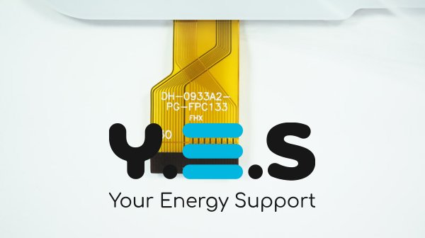 Сенсорне скло DH-0933A2-PG-FPC133 9" 234×135/197×114 мм, 30 pin, біле