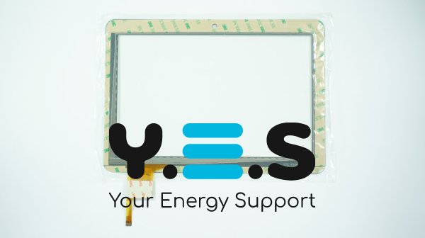 Сенсорне скло (тачскрин) YTG-P0008-F5 V1.0 10,1" 12-pin біле