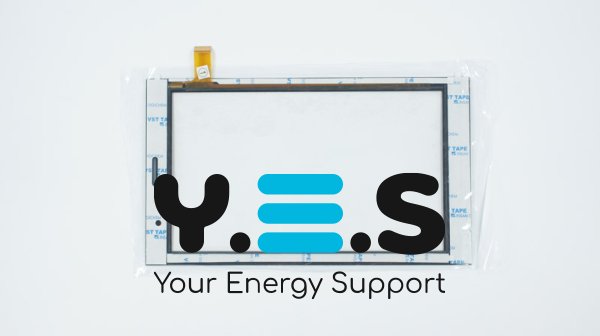 Тачскрин (сенсорне скло) для MT70326-V1 7" 185×107 мм, чорний