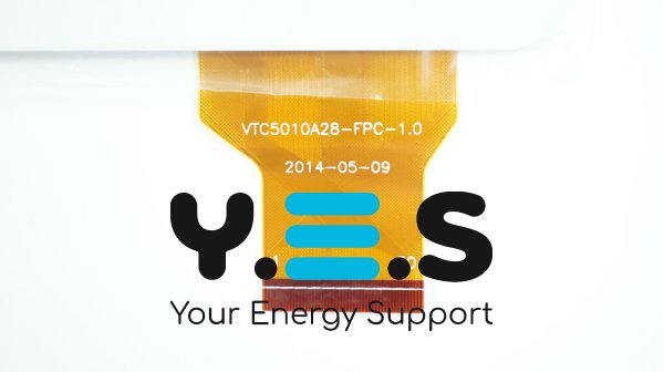 Тачскрин (сенсорне скло) VTC5010A28-FPC-1.0 10,1" 240×163/224×127 мм 50 pin білий