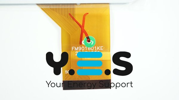 Тачскрін (сенсорне скло) FM901601KE 9" 233×142/198×112 мм 50 pin білий