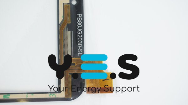 Сенсорне скло (тачскрин) PINGBO PB80JG2030 204×119/173×108 мм, 51 pin, чорне