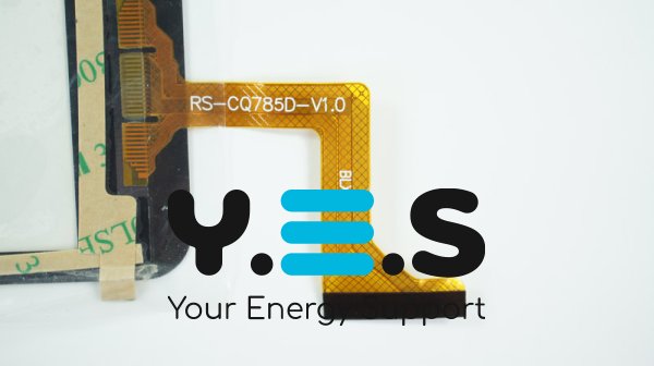 Сенсорне скло (тачскрін) RS-CQ785D-V1.0 196×131/161×120 мм, 45 pin, чорне