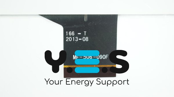 Сенсорне скло (тачскрін) для MF-506-090F, 235×144 мм, роб. 197×115 мм, біле