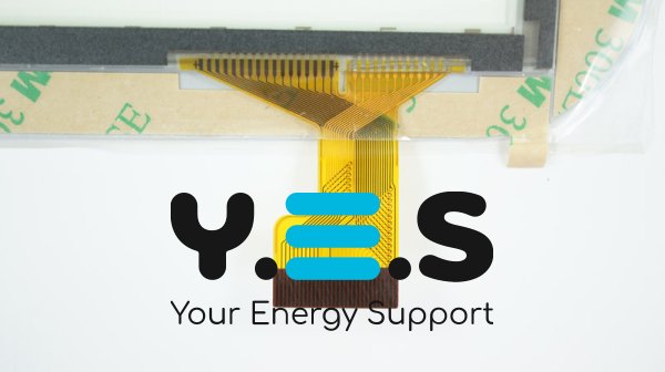 Сенсорне скло (тачскрін) YDT1206-A2 7" 187×118/154×91 мм біле