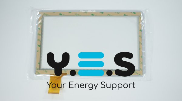 Тачскрін (сенсорне скло) DH-1019A1-PG-FPC075 10,1" 256×159/223×126 мм, 50 pin, білий