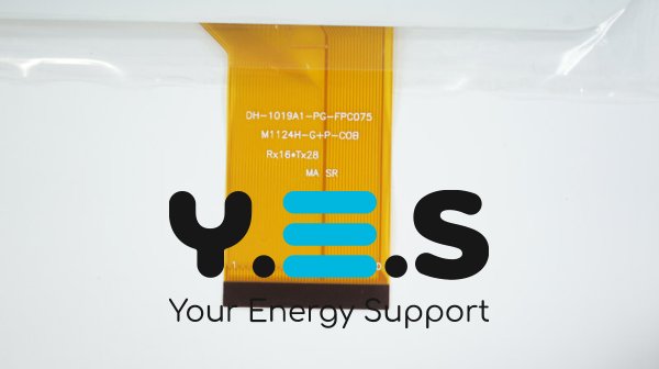 Тачскрін (сенсорне скло) DH-1019A1-PG-FPC075 10,1" 256×159/223×126 мм, 50 pin, білий