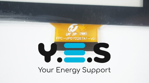 Сенсорне скло (тачскрин) FPC-UP070267A1-V01 7" 181×112/151×95 мм, 36 pin, чорне