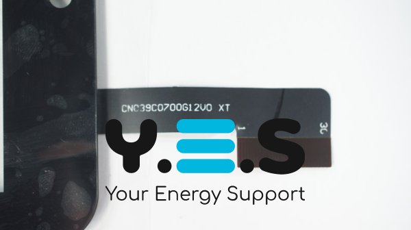 Сенсорне скло (тачскрін) CN039C0700G1 2V0 7" 184×104/155×87 мм 30pin чорне