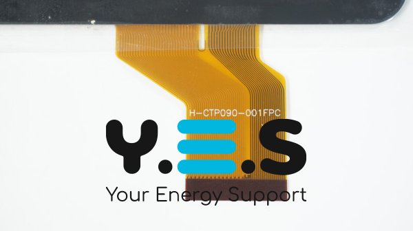 Сенсорне скло (тачскрин) H-CTP090-001FPC 9", 233×141/198×112 мм, 50 pin