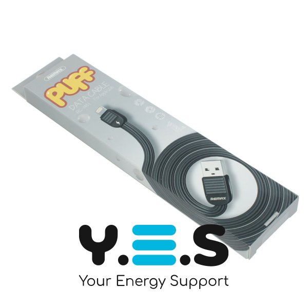 Кабель REMAX Puff USB–Lightning (iP), чорний