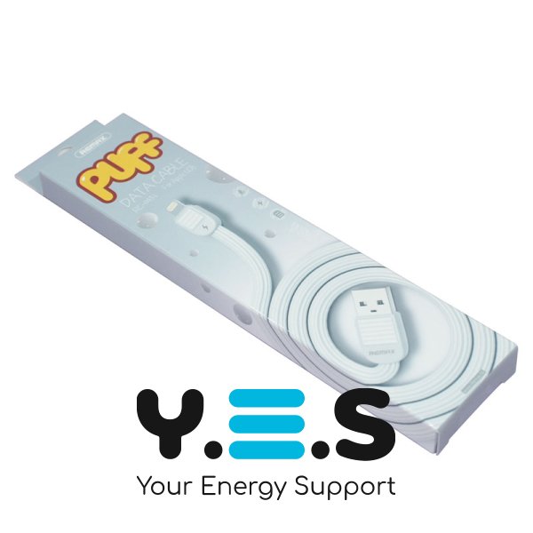 Кабель REMAX Puff USB–Lightning для iPhone/iPad, білий