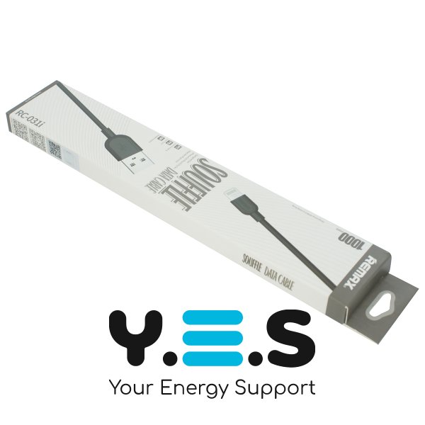 Кабель REMAX Souffle USB–Lightning (iP), чорний