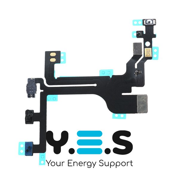 Шлейф кнопки вмикання/вимикання (On/Off) з компонентами для Apple iPhone 5C