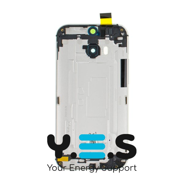 Задня кришка корпусу для HTC One M8, срібляста