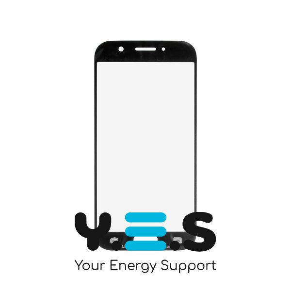 Скло корпусу з рамкою для Samsung A5 A520, синє (blue) Original