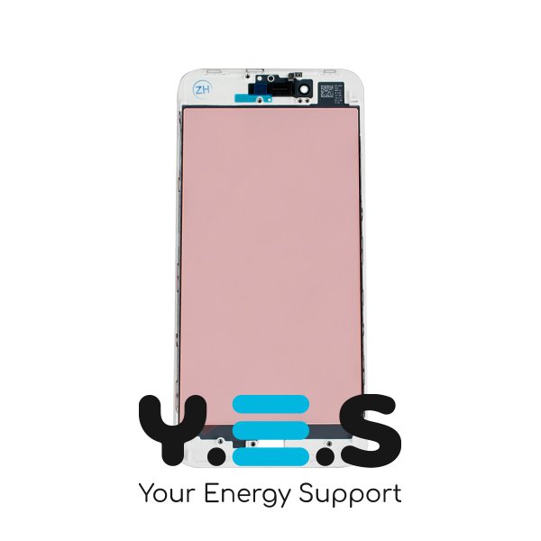 Скло корпусу з рамкою для Apple iPhone 8 Plus, біле, Original