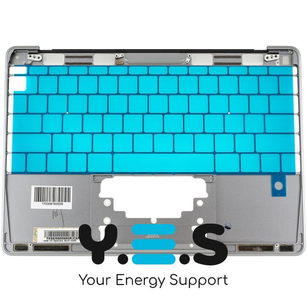 Верхня кришка ноутбука Apple A1534 (2016–2017), Space Gray, малий Enter