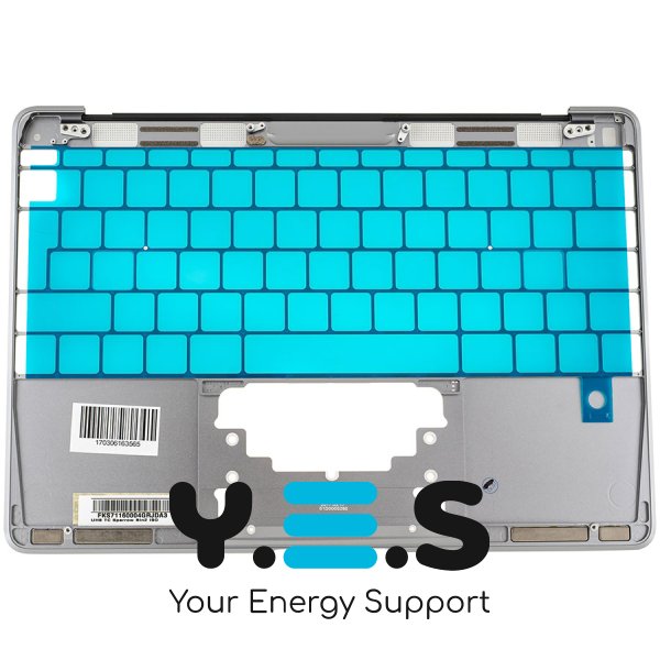 Верхня кришка ноутбука Apple A1534 (2016–2017) Space Gray, Big Enter