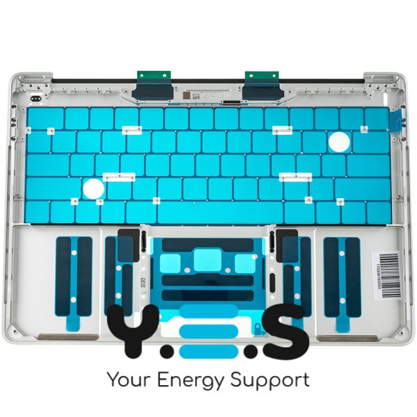 Верхня кришка ноутбука Apple A1706 (2016), срібляста, клавіша Enter мала