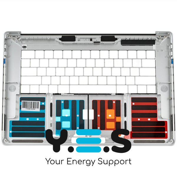 Верхня кришка для ноутбука Apple A1707 (2017), срібляста, Small Enter