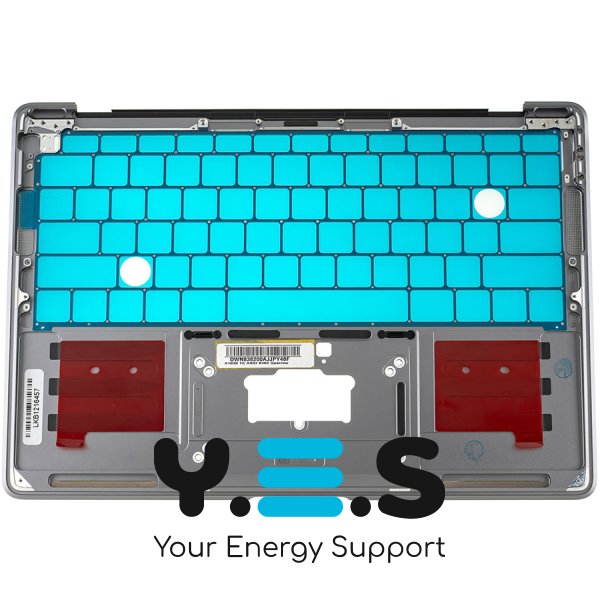 Верхня кришка ноутбука Apple A1932 (2018) Space Gray, малий Enter