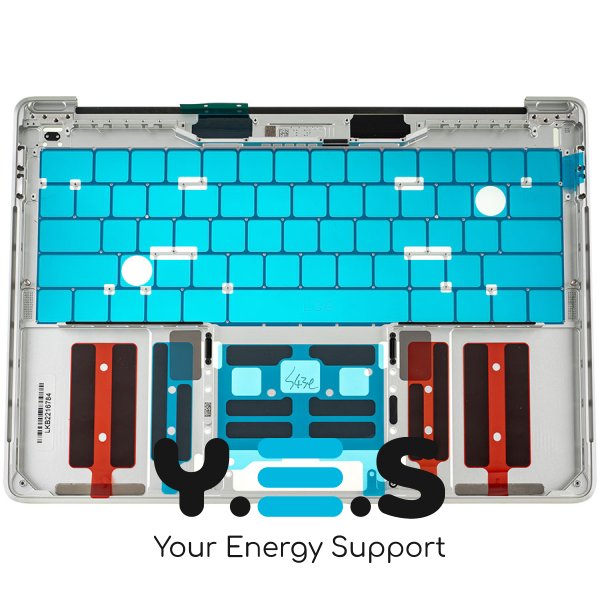 Верхня кришка ноутбука Apple A1989 (2018), срібляста, Small Enter