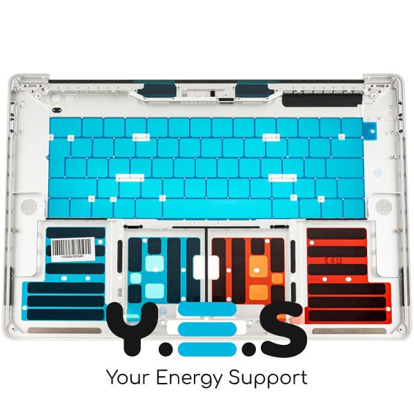 Верхня кришка ноутбука Apple A1990 (2018), срібляста, Big Enter