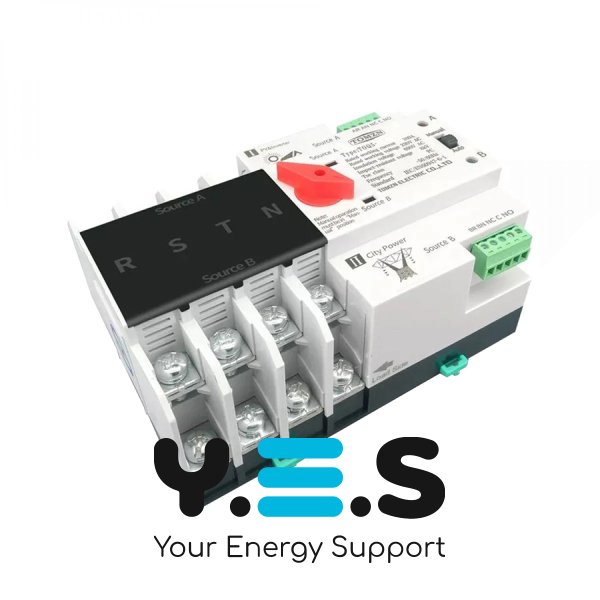 Автоматичне введення резерву (АВР) TOMZN TOQ5-100/4P, 3-фазний, 100А