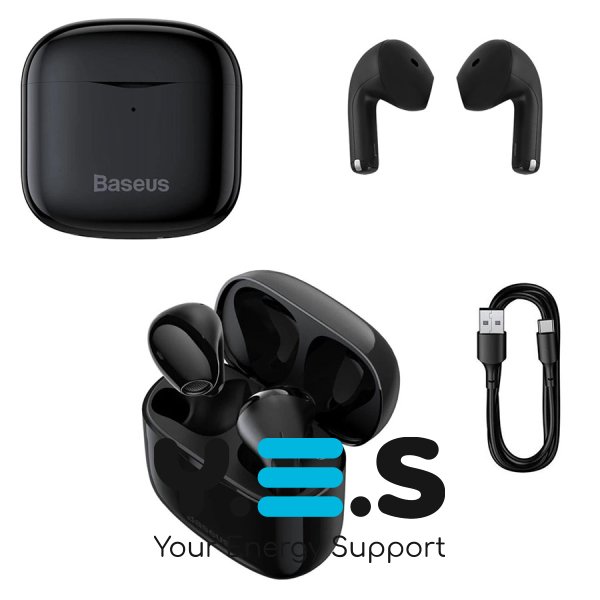 Baseus Bowie E3 TWS бездротові навушники, чорні (NGTW080001)