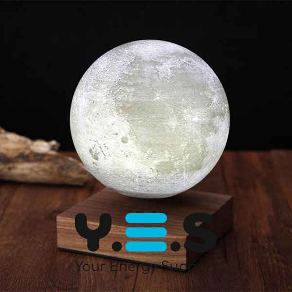 Левітуючий декоративний світильник-нічник «Місяць» (куля)