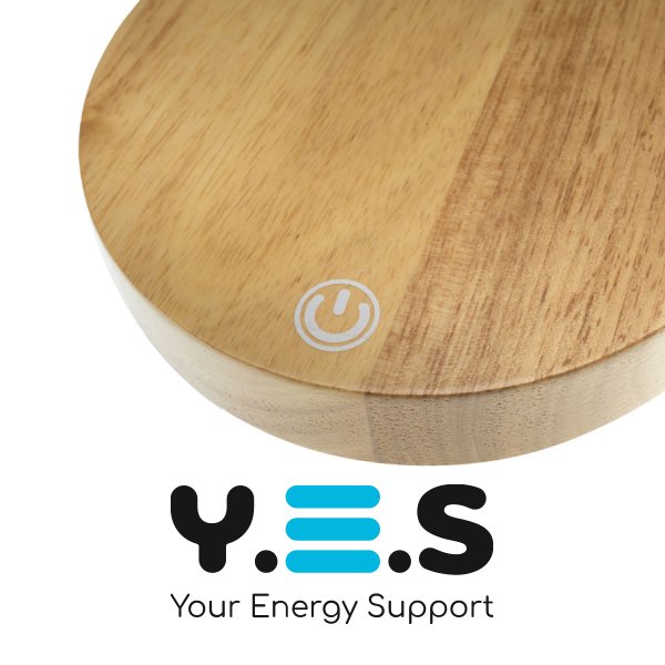 Левітуючий декоративний світильник-нічник «Лампочка» з круглою підставкою