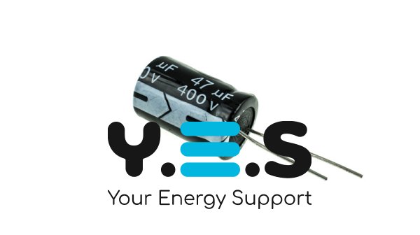 Конденсатор 47mF, 400V, Size 16x25mm, рабочая температура -40…+105