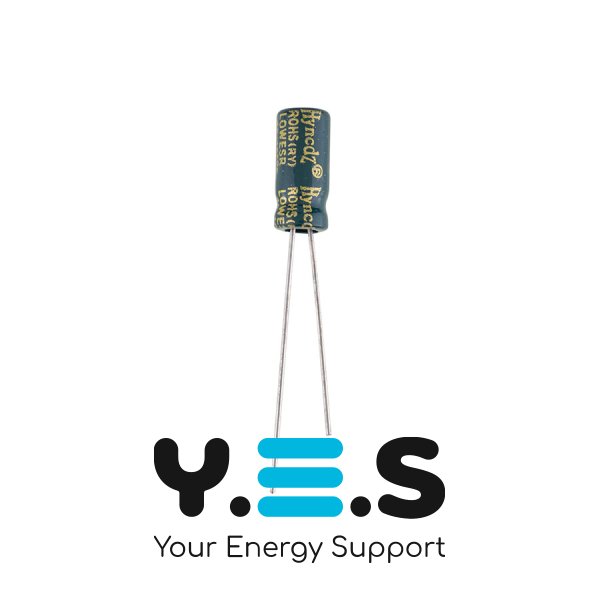 Конденсатор 22mF, 50V, Size 10x17mm, рабочая температура -40…+105