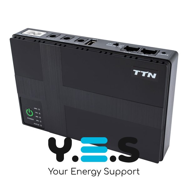 Міні UPS TTN DC1036P 12000 mAh для Wi‑Fi роутера, DC безперебійник