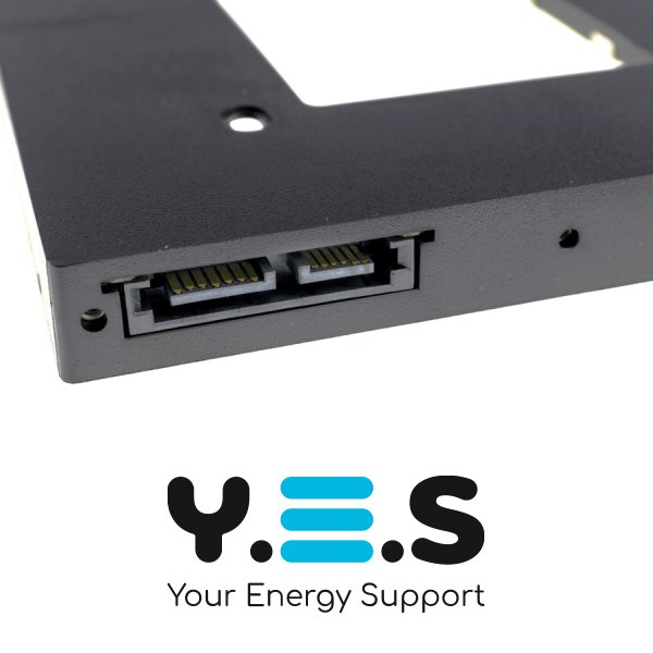 Карман-caddy Optibay для 2.5" SATA HDD/SSD 12.7 мм замість DVD-привода ноутбука, матовий