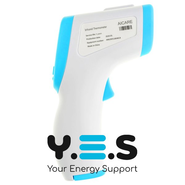 Безконтактний інфрачервоний термометр AICARE A66, точність 0,2°C, вимір 0,5 с