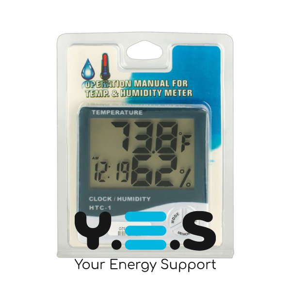 Цифровий термометр-гігрометр HTC-1 для дому: температура й вологість