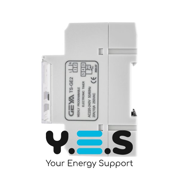 Тижневий таймер Geya TS-GE2 на DIN-рейку, 20A