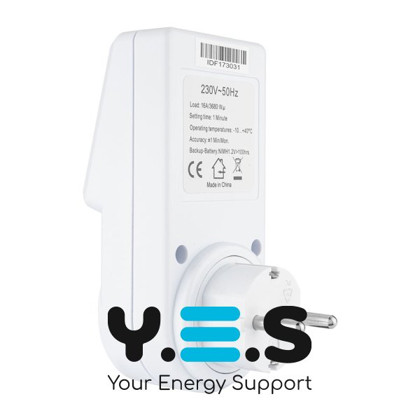 Цифровий тижневий таймер-розетка Open Electric OPTM03 (електронний)