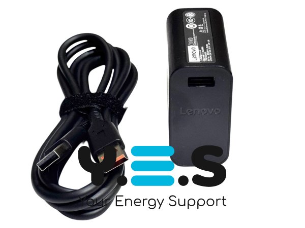 Блок живлення для ноутбука Lenovo 20V 2A 40W USB квадратний, з кабелем