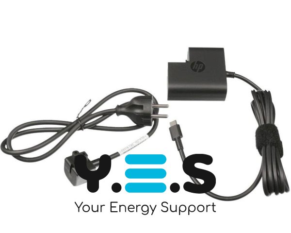 Зарядний блок живлення для ноутбука HP 20V 2.25A 45W USB‑C з кабелем 220V