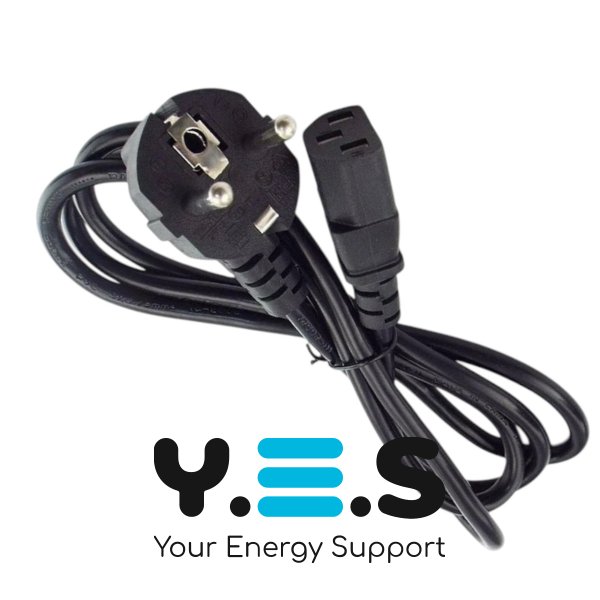 Мережевий кабель живлення 220V з роз’ємом IEC C13, довжина 1,2 м