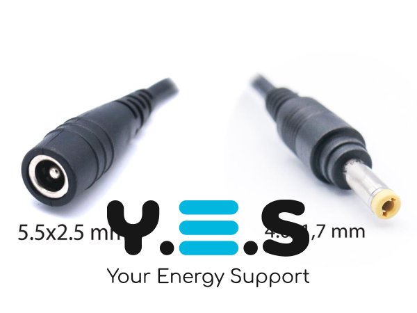 DC перехідник-кабель 5.5×2.5→4.0×1.7 для блока Lenovo 30/45/65/90W