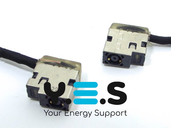 Розʼєм живлення для ноутбука HP 15-AC, 15-AF, 15-AY, 15-BA, 15-BN (4.5*3.0+Pin) з кабелем 185мм